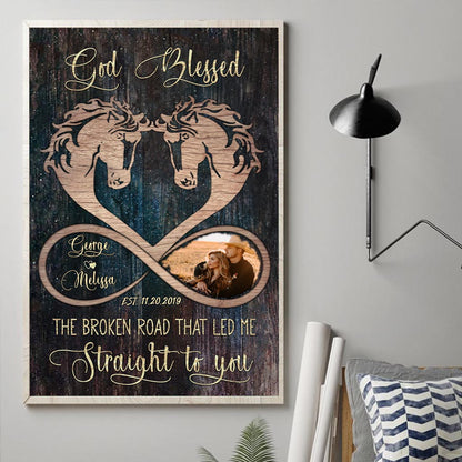 I Love You To The Barn And Back - Personalized Horse Canvas And Poster