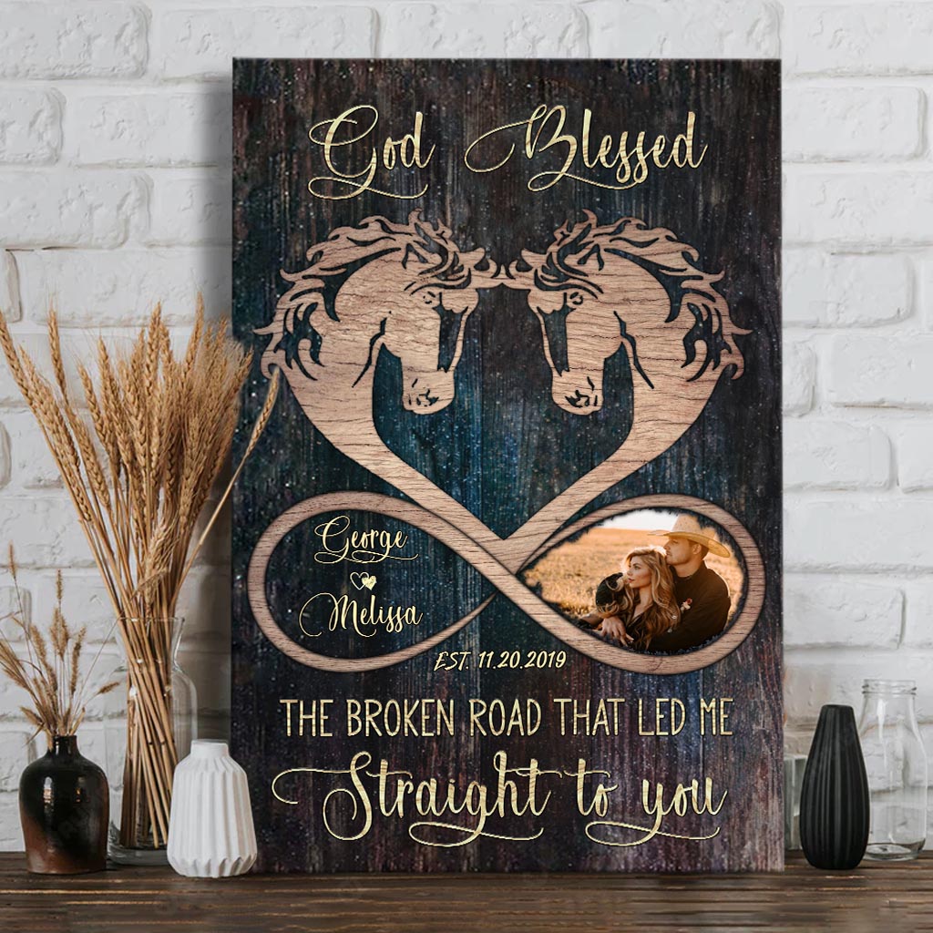 I Love You To The Barn And Back - Personalized Horse Canvas And Poster