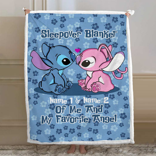 Sleepover With My Favorite - Personalized Ohana Blanket