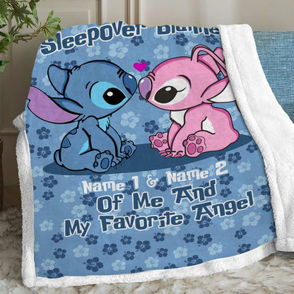 Sleepover With My Favorite - Personalized Ohana Blanket