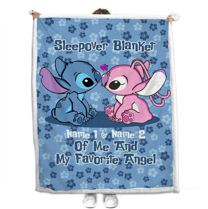 Sleepover With My Favorite - Personalized Ohana Blanket