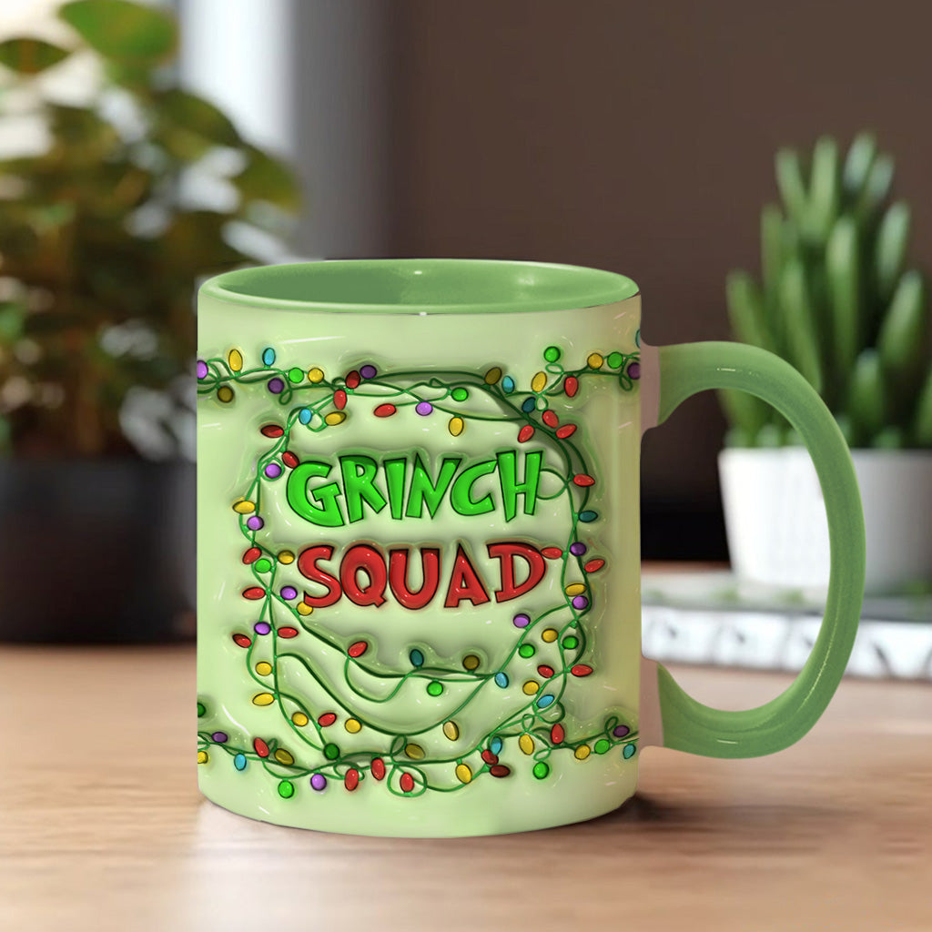 Green Squad With Dog Cat - Personalized Dog Accent Mug