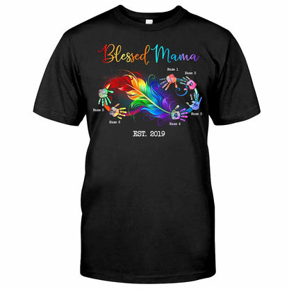 Blessed Mama - Personalized Mother T-shirt and Hoodie