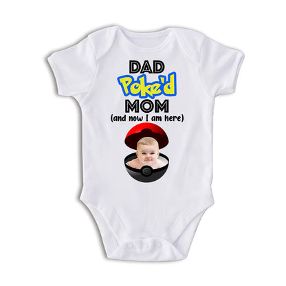 Dad Poked Mom - Personalized Monster Trainer Baby Onesie