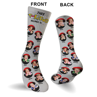 Pokédad Pokémom - Personalized Monster Trainer Socks