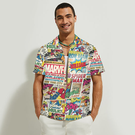 My Favorite Hero - Personalized Marvelous Universe Hawaiian Shirt