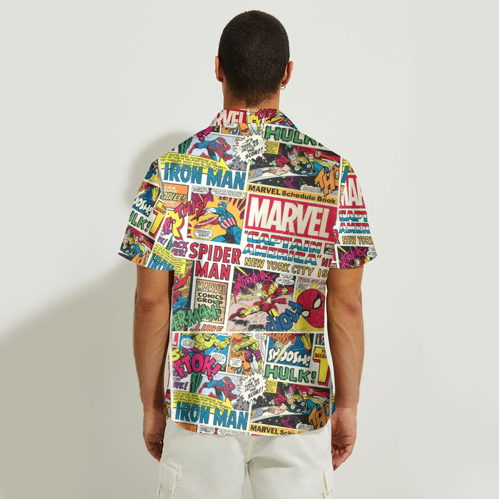 My Favorite Hero - Personalized Marvelous Universe Hawaiian Shirt