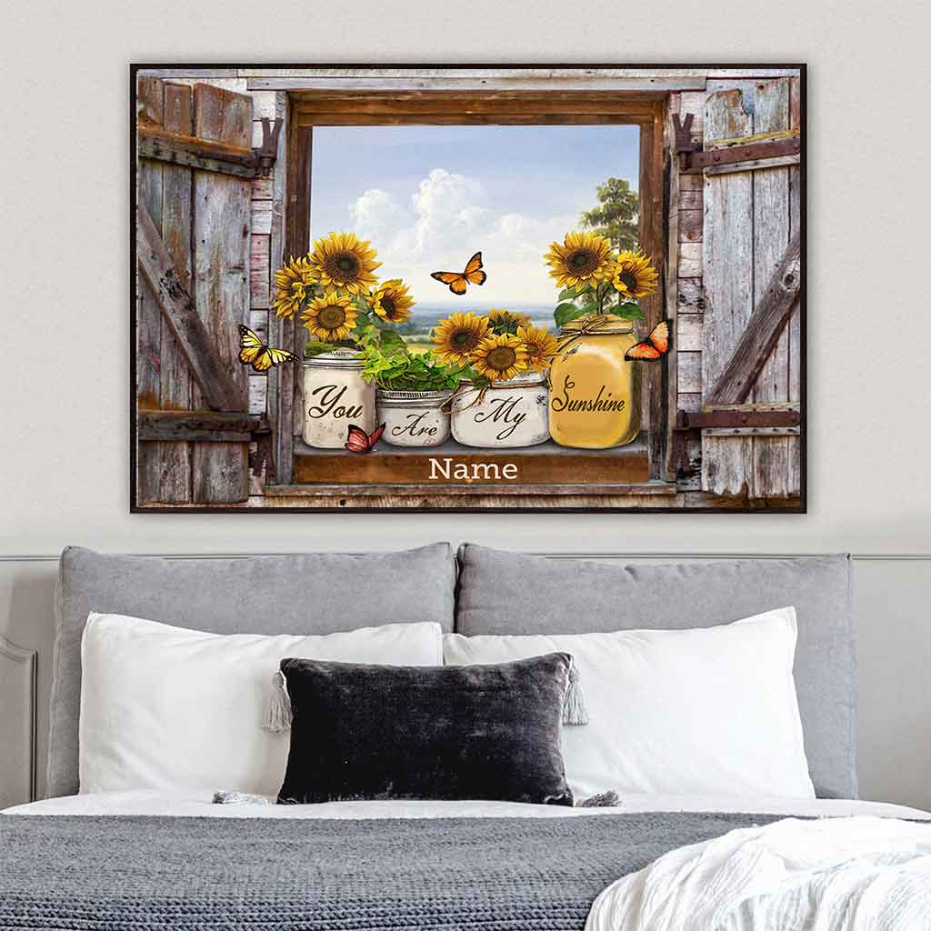 You Are My Sunshine - Sunflower Personalized Poster