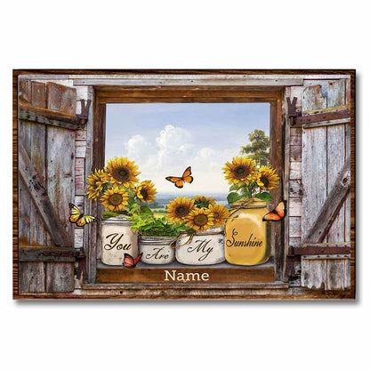 You Are My Sunshine - Sunflower Personalized Poster