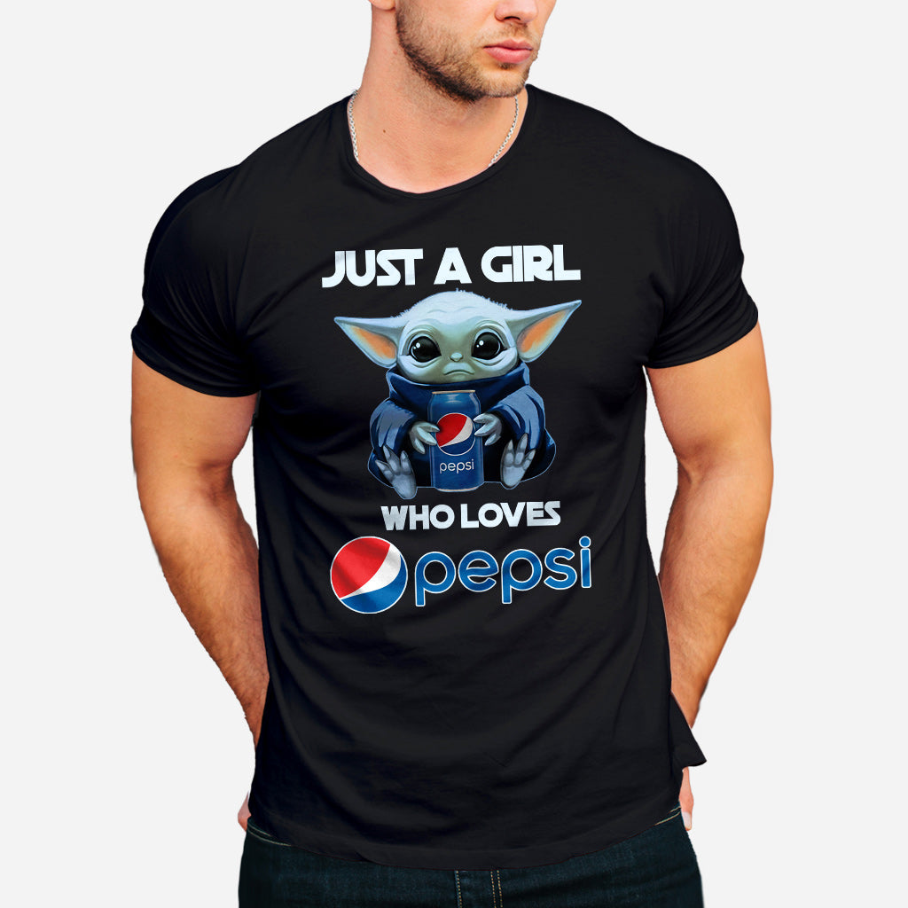 Just A Girl Who Loves - Blue Soft Drink T-shirt and Hoodie