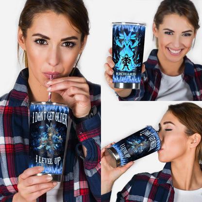 Level Up - Personalized Monster Trainer Tumbler