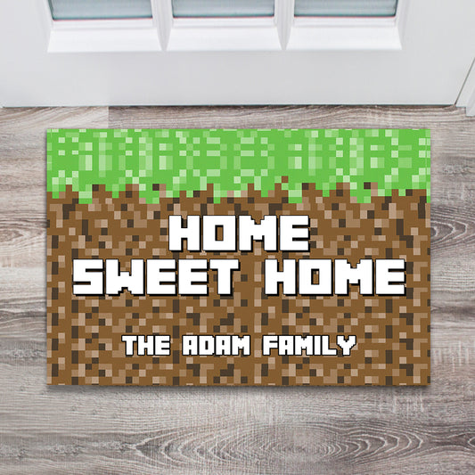 Home Sweet Home - Personalized Block World Doormat