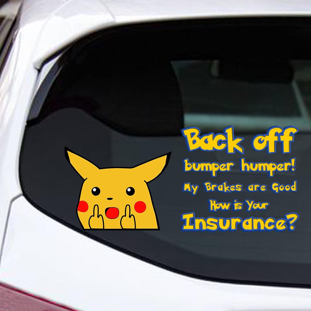 Pika Peeking Peek Peekabo - Personalized Monster Trainer Decal Full