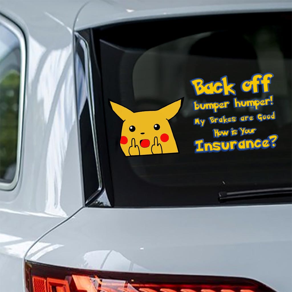 Pika Peeking Peek Peekabo - Personalized Monster Trainer Decal Full