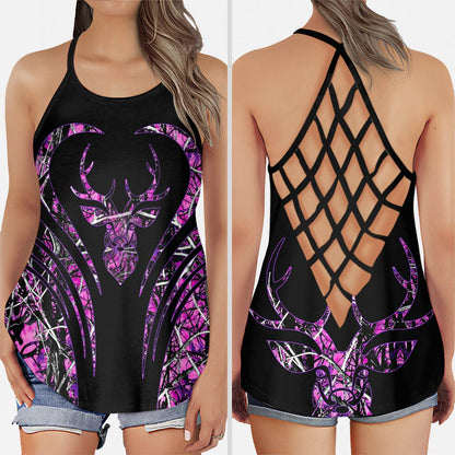 Hunting Girl Cross Tank Top