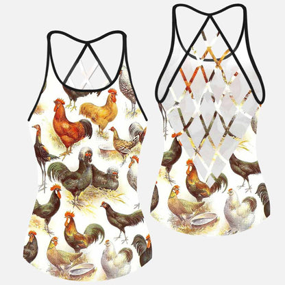 Love Chickens Cross Tank Top