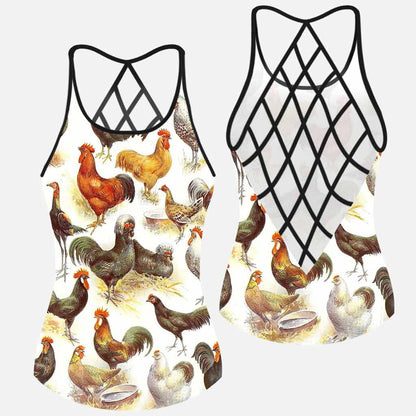 Love Chickens Cross Tank Top