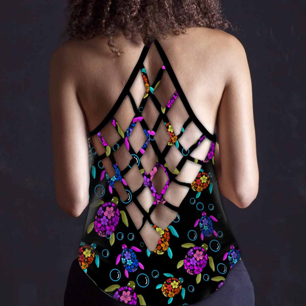 Salty Lil' Beach  - Turtle Cross Tank Top