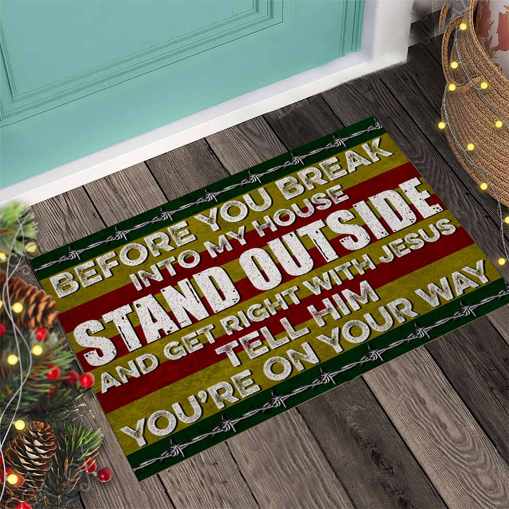 Before You Break Into My House - Veteran Doormat