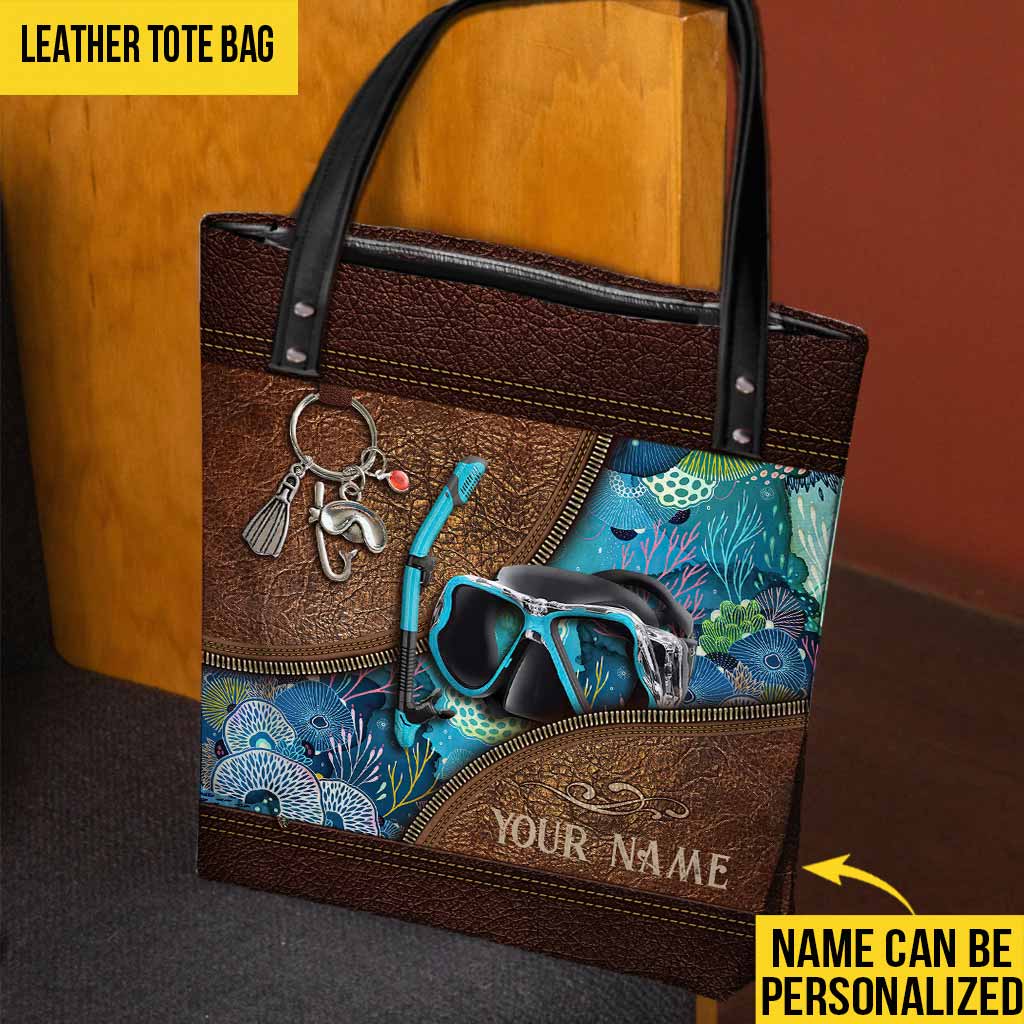 Love The Ocean - Scuba Diving Personalized  Tote Bag