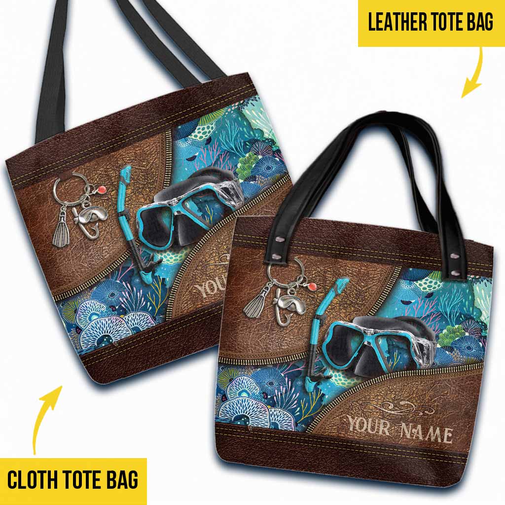 Love The Ocean - Scuba Diving Personalized  Tote Bag