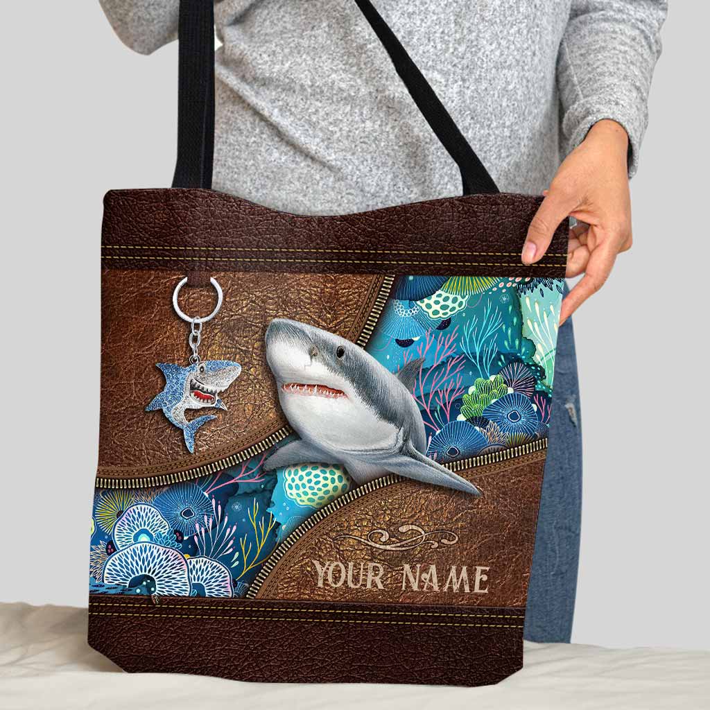 Love Sharks Personalized  Tote Bag