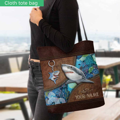 Love Sharks Personalized  Tote Bag