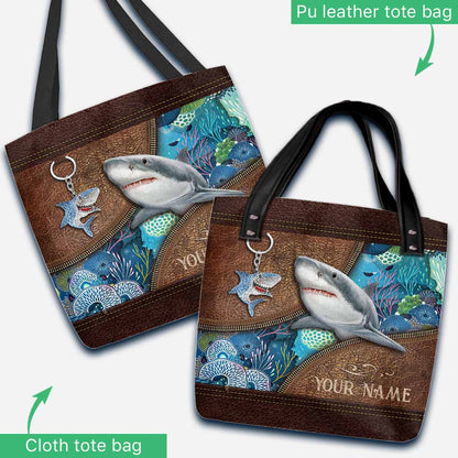 Love Sharks Personalized  Tote Bag