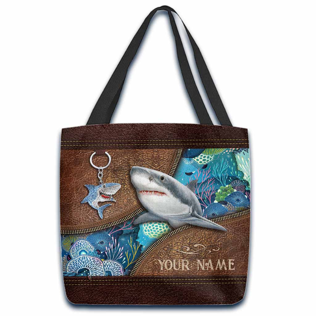 Love Sharks Personalized  Tote Bag