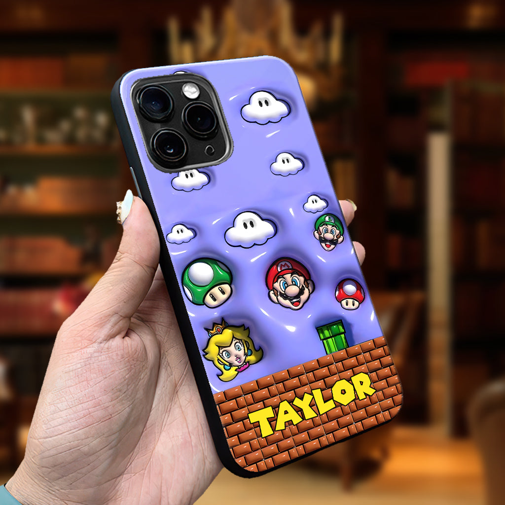 I Level Up - Personalized Super Plumber Phone Case