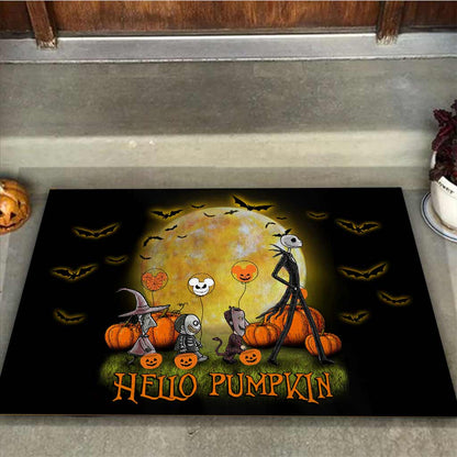 Hello Pumpkin - Halloween Nightmare Doormat