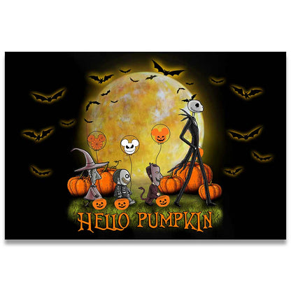 Hello Pumpkin - Halloween Nightmare Doormat