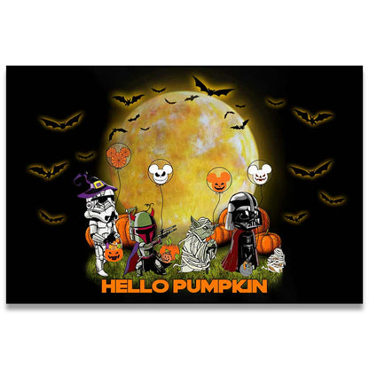 Hello Pumpkin - Halloween The Force Doormat