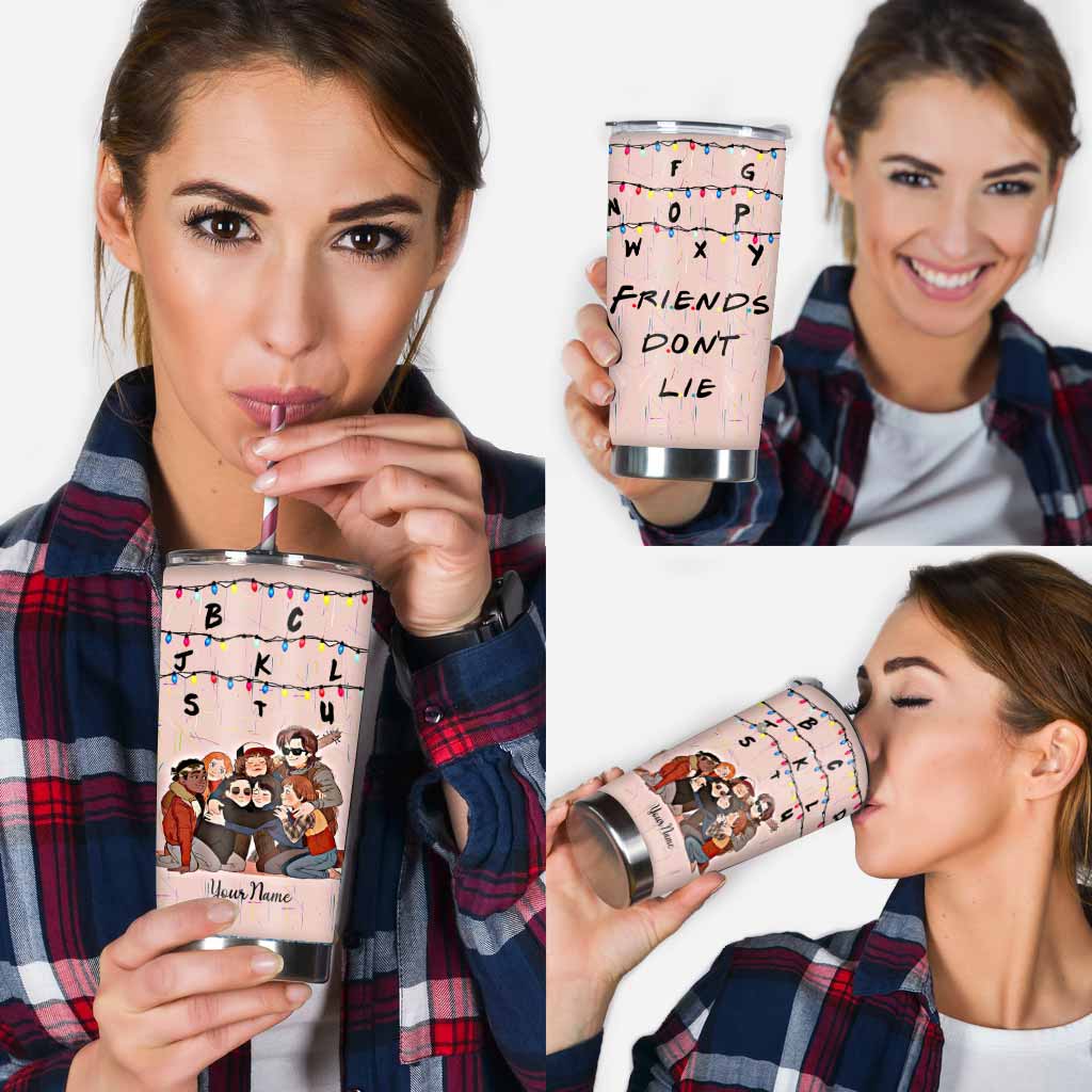 Friends Don't Lie - Personalized Stranger Things Tumbler