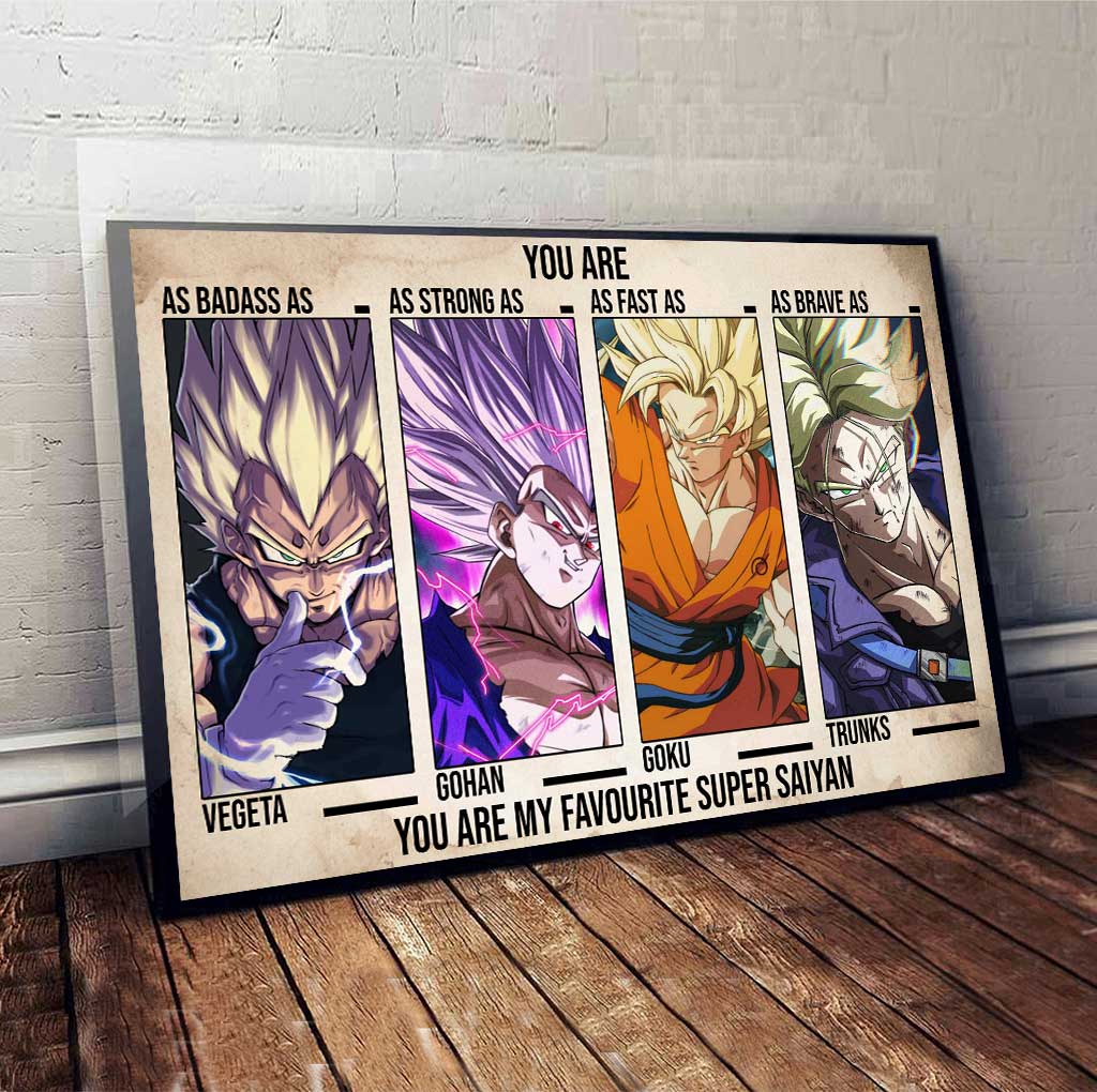 You Are My Favourite - Dragon Ball Canvas And Poster