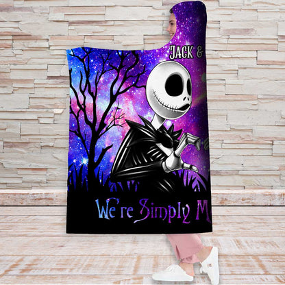 We're Simply Meant To Be - Personalized Nightmare Hooded Blanket