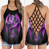 Purple Dragon Cross Tank Top