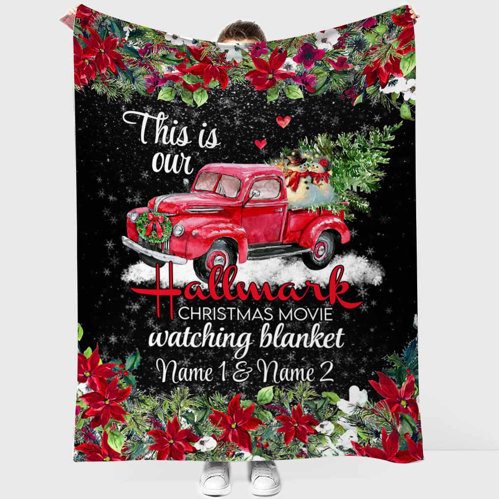 This Is Our Christmas Movie Watching Blanket - Personalized Christmas Blanket