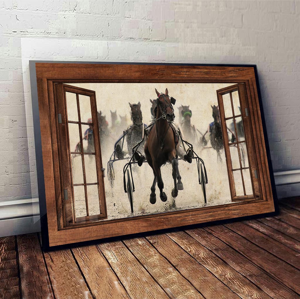 Harness Racing - Love Horse Racing Horse Poster