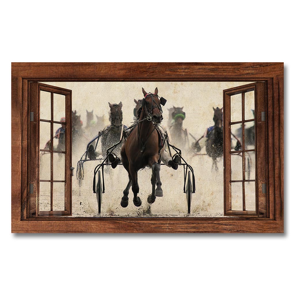 Harness Racing - Love Horse Racing Horse Poster