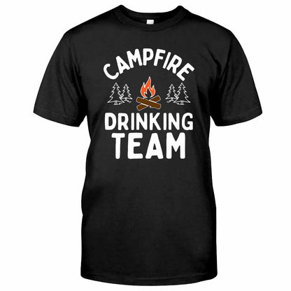 Campfire Drinking Team - Camping T-shirt and Hoodie 112021