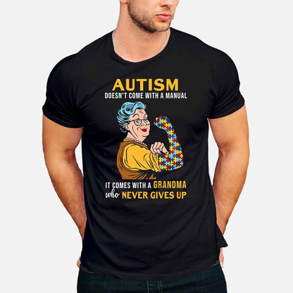 Never Give Up Autism Awareness T-shirt and Hoodie 112021