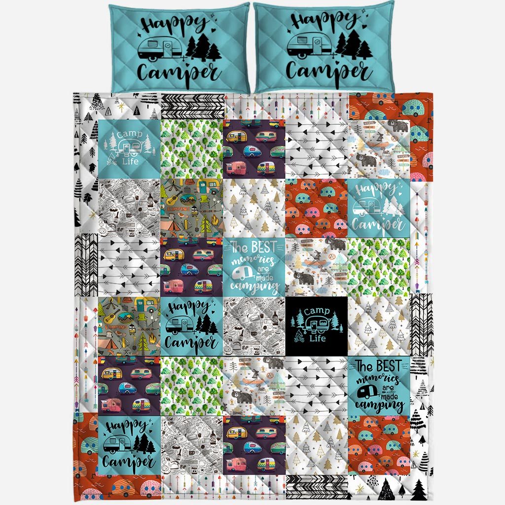 Happy Camper -  Camping Quilt Set