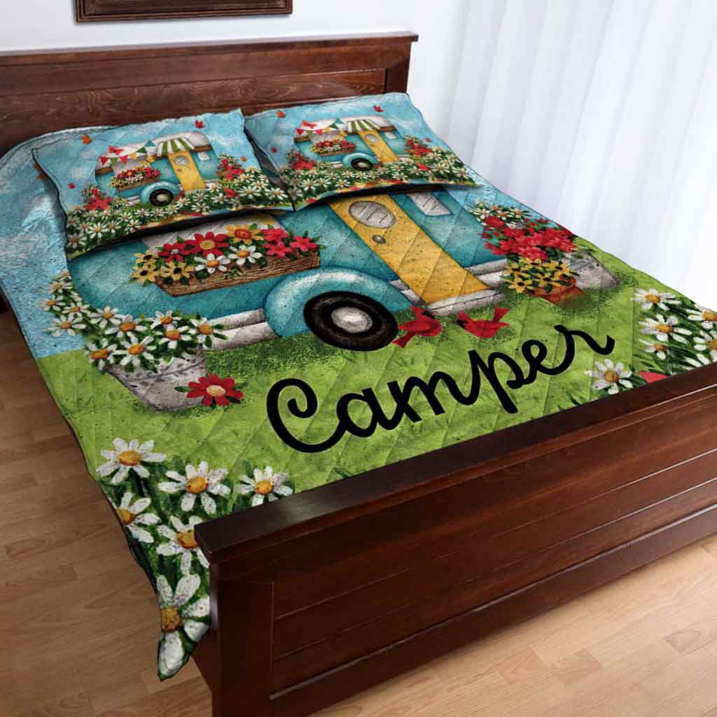 Happy Camper - Camping Quilt Set