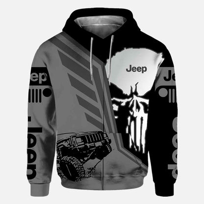 Jp And Skull Car All Over T-shirt and Hoodie 112021