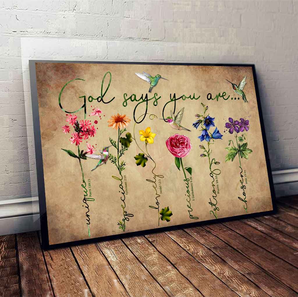 God Says You Are - Gardening Poster 112021