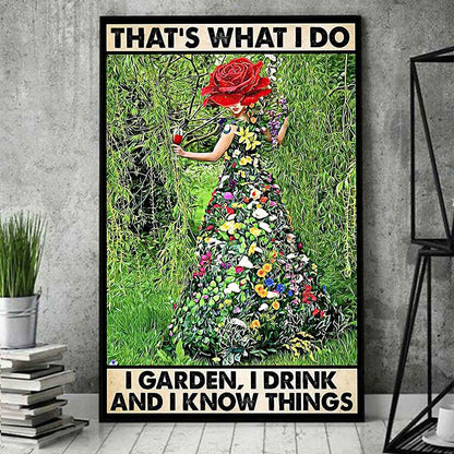 That's What I Do - Gardening Poster 112021