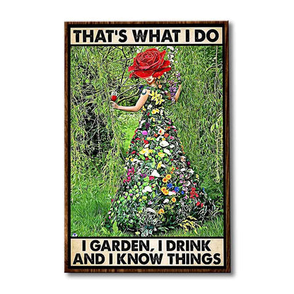 That's What I Do - Gardening Poster 112021