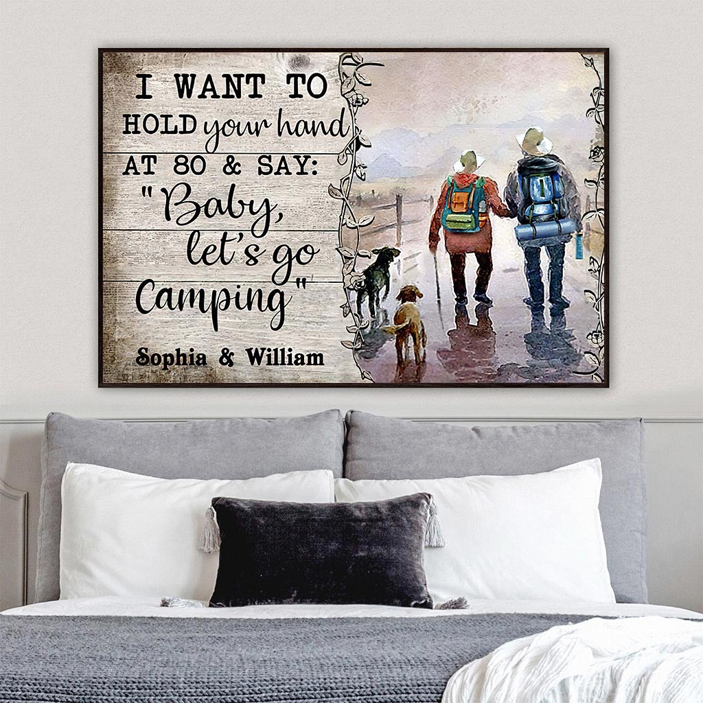 I Want To Hold Your Hand - Personalized Camping Poster 1121