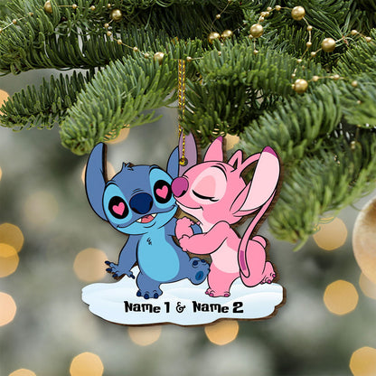 You Are The Only One - Personalized Christmas Ohana Wooden Card Pop Out Ornament